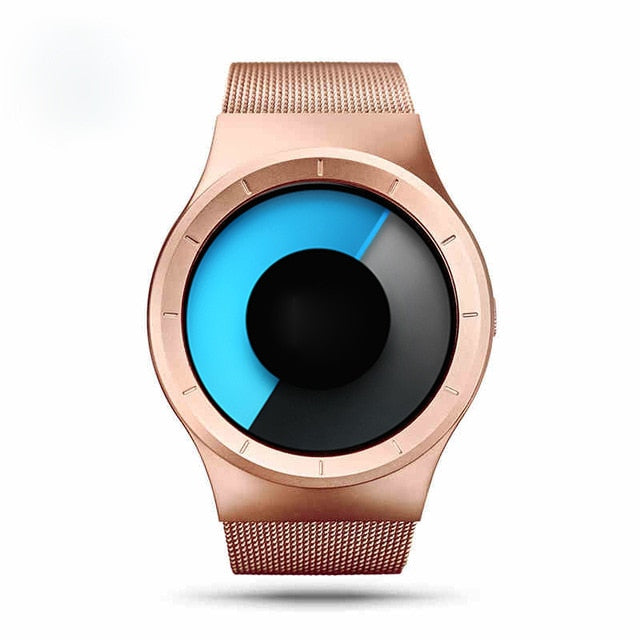 Men's Casual Party Watch. Cool Neon Quartz Steel Mesh Watch. WickedYo